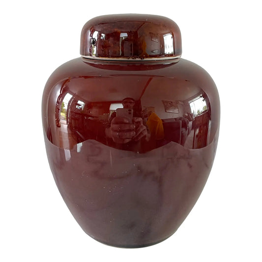 Vintage Mid-Century Japanese Modern Lidded Ginger Jar