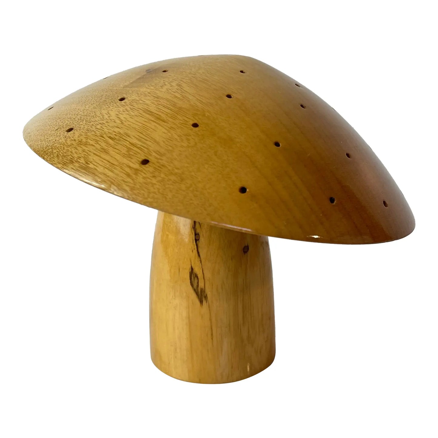 Vintage Oregon Myrtlewood Mushroom Sculpture — Zumwalt’s Myrtlewood, Bandon Or