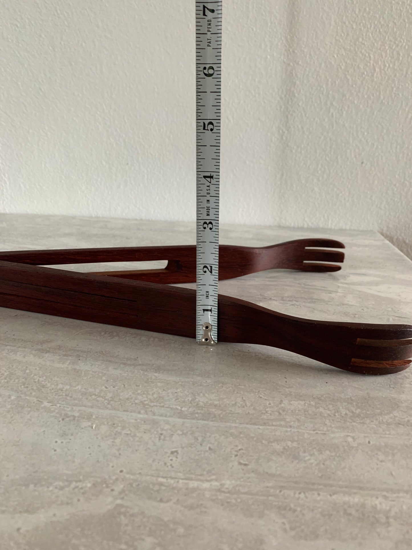 Mid-Century Modern Solid Rosewood Kitchen Tongs