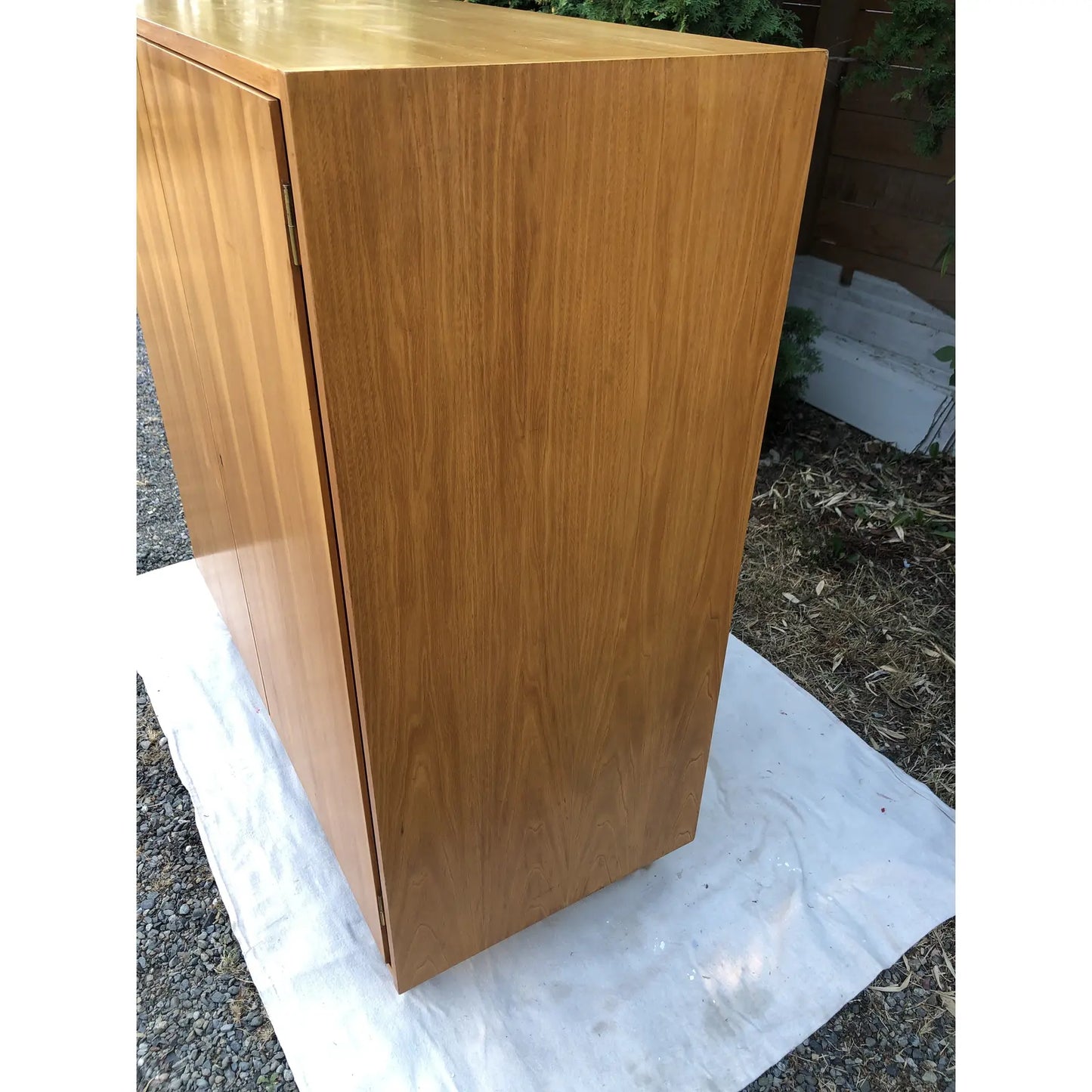 1960s Mid-Century Modern Oak Two-Door Cabinet