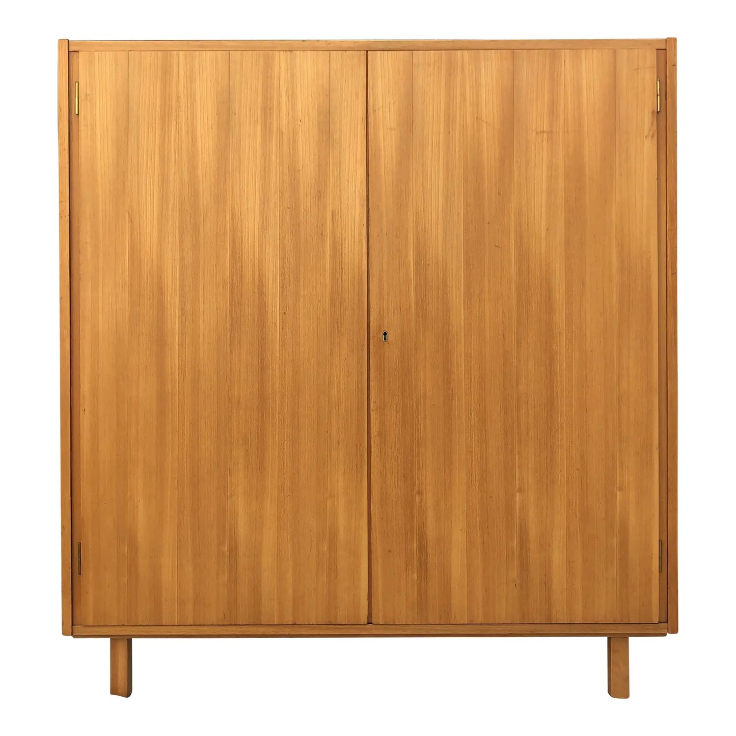 1960s Mid-Century Modern Oak Two-Door Cabinet