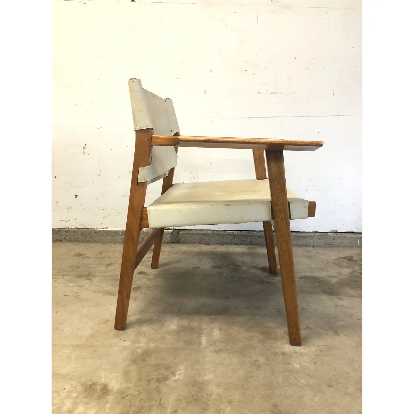 1960s Vintage Borge Mogensen Teak and Leather Chair