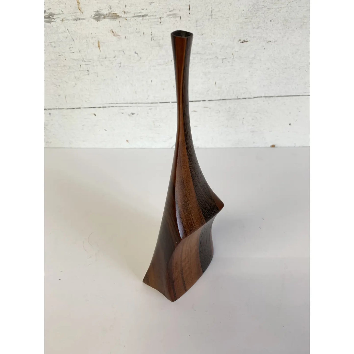1975 Tom Tramel California Wood Artist Weedpot Vase