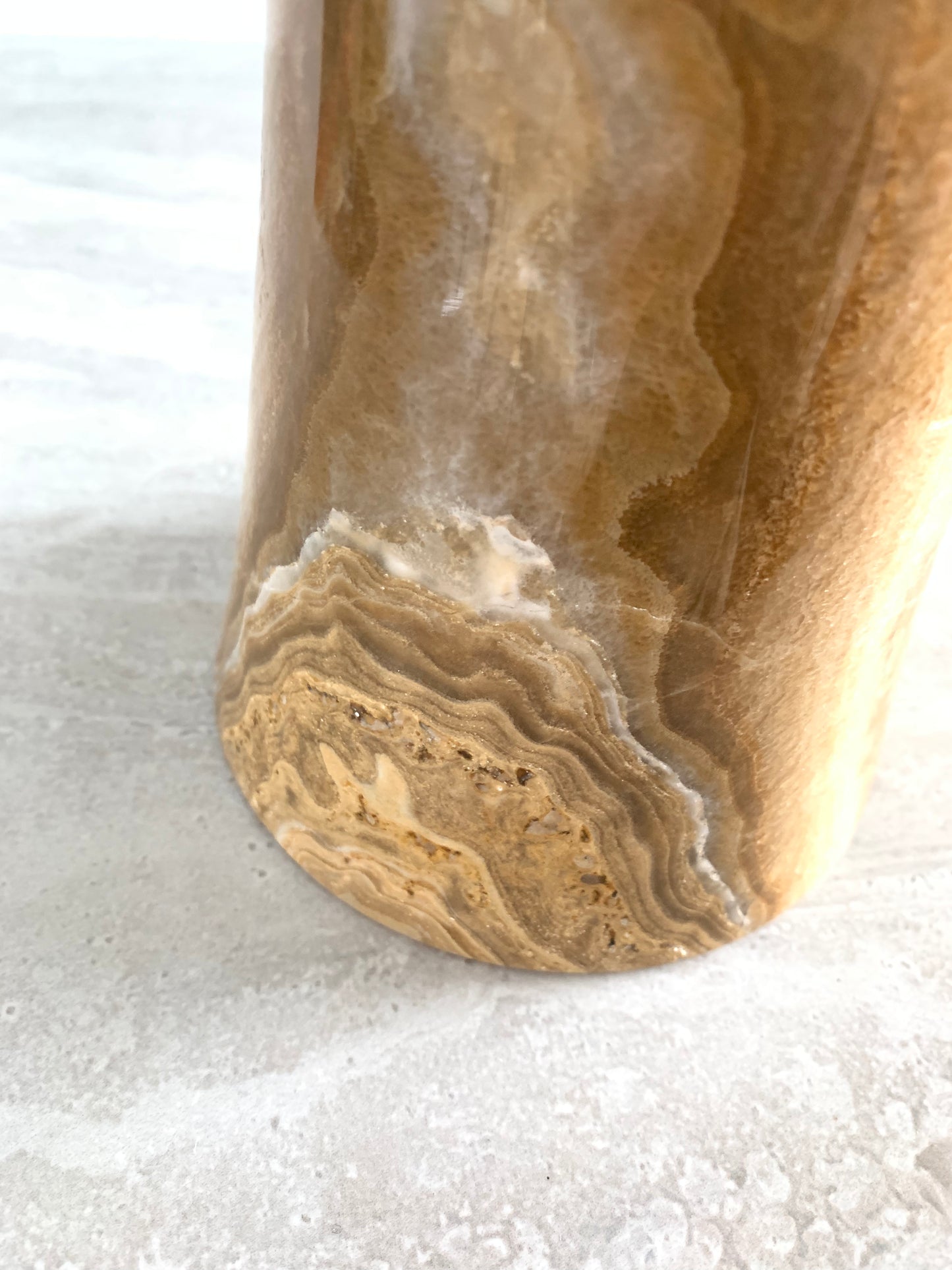 Neutral Onyx Marble Vase