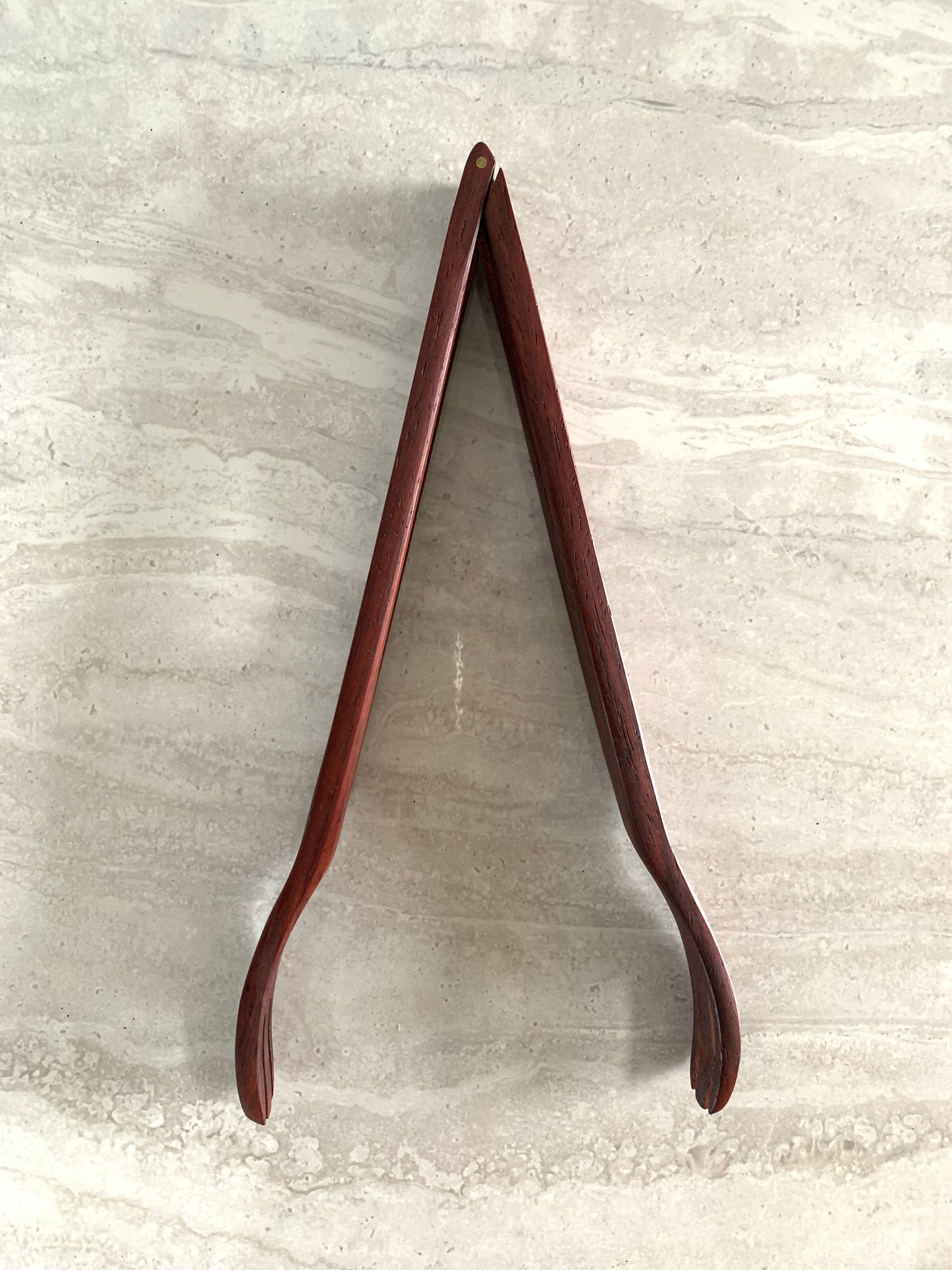Mid-Century Modern Solid Rosewood Kitchen Tongs