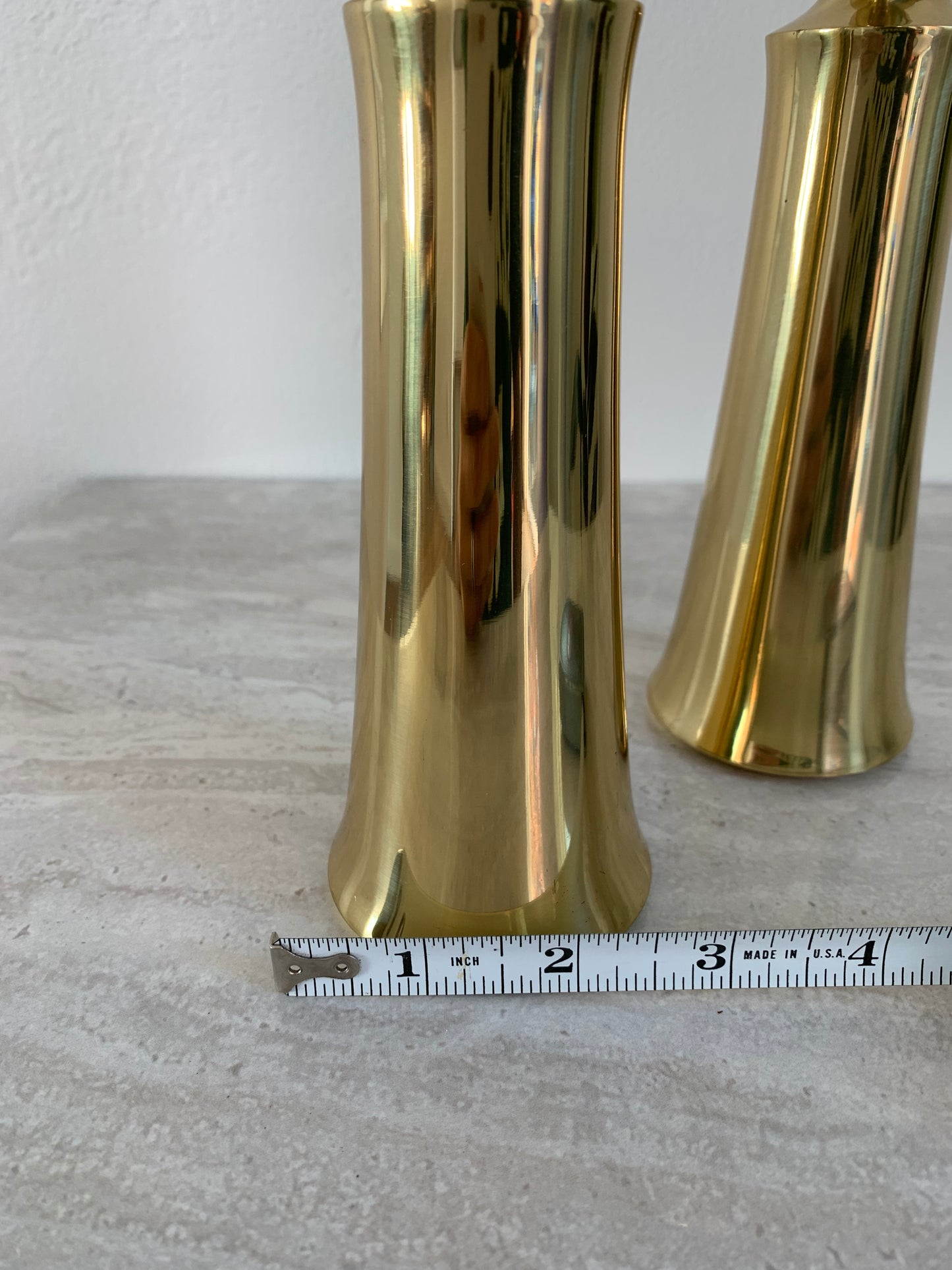 Dansk Danish Brass Candlesticks - a Pair