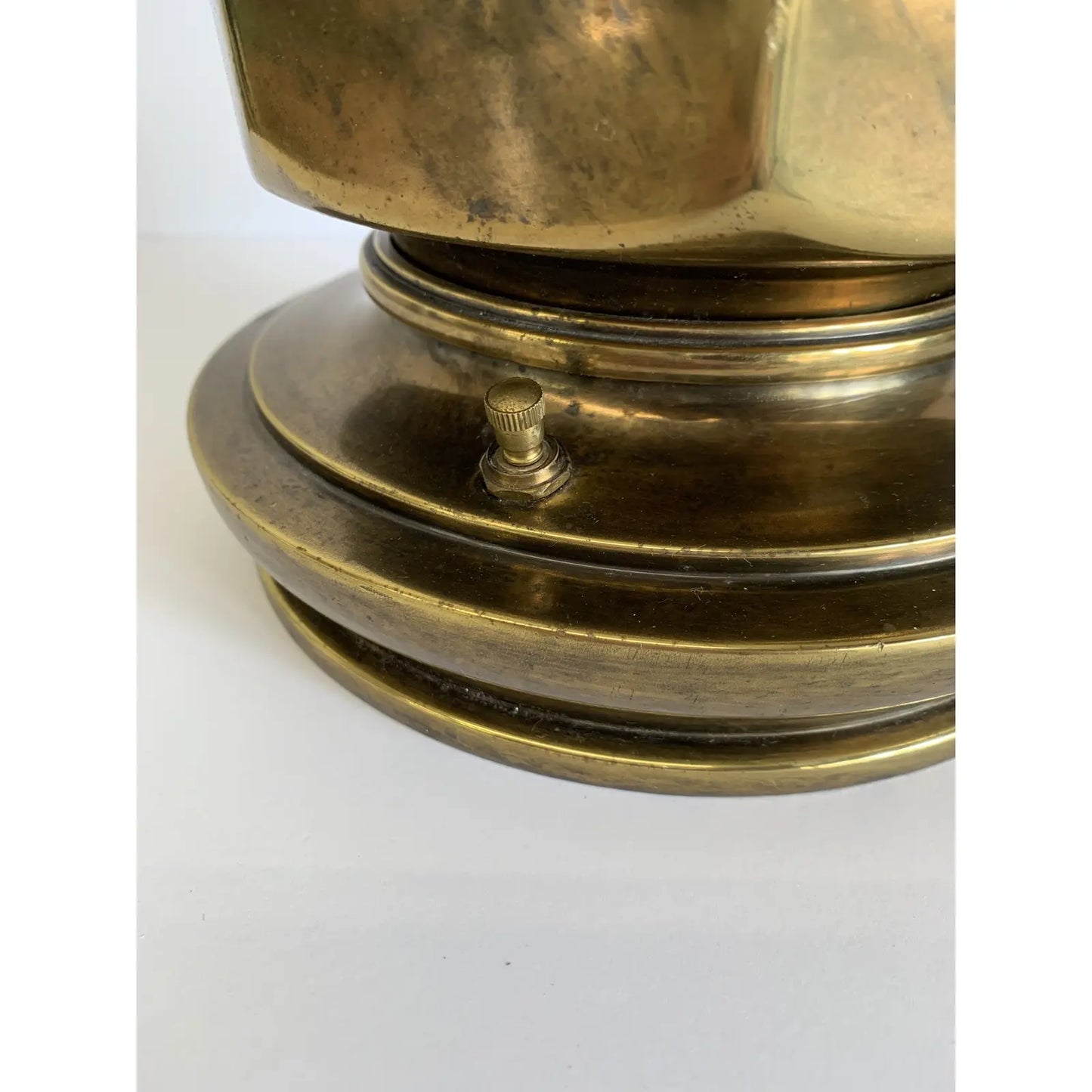 Mid 20th Century Stiffel Architectural Solid Brass Lamps - Set of 2