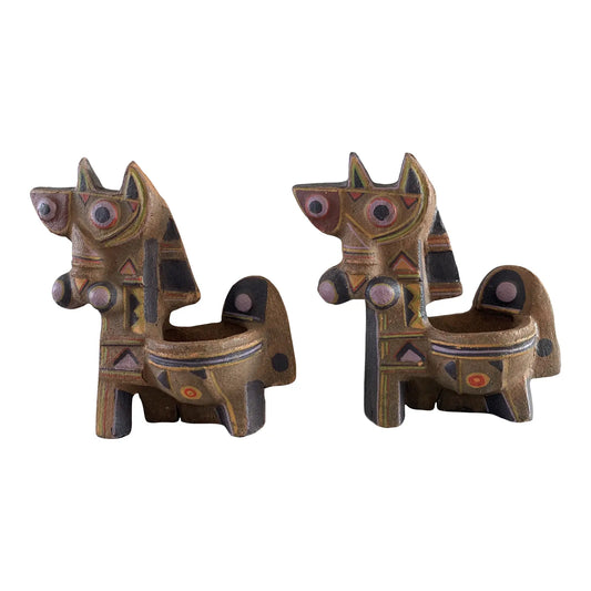 Vintage Ceramic Abstract Animal Figures