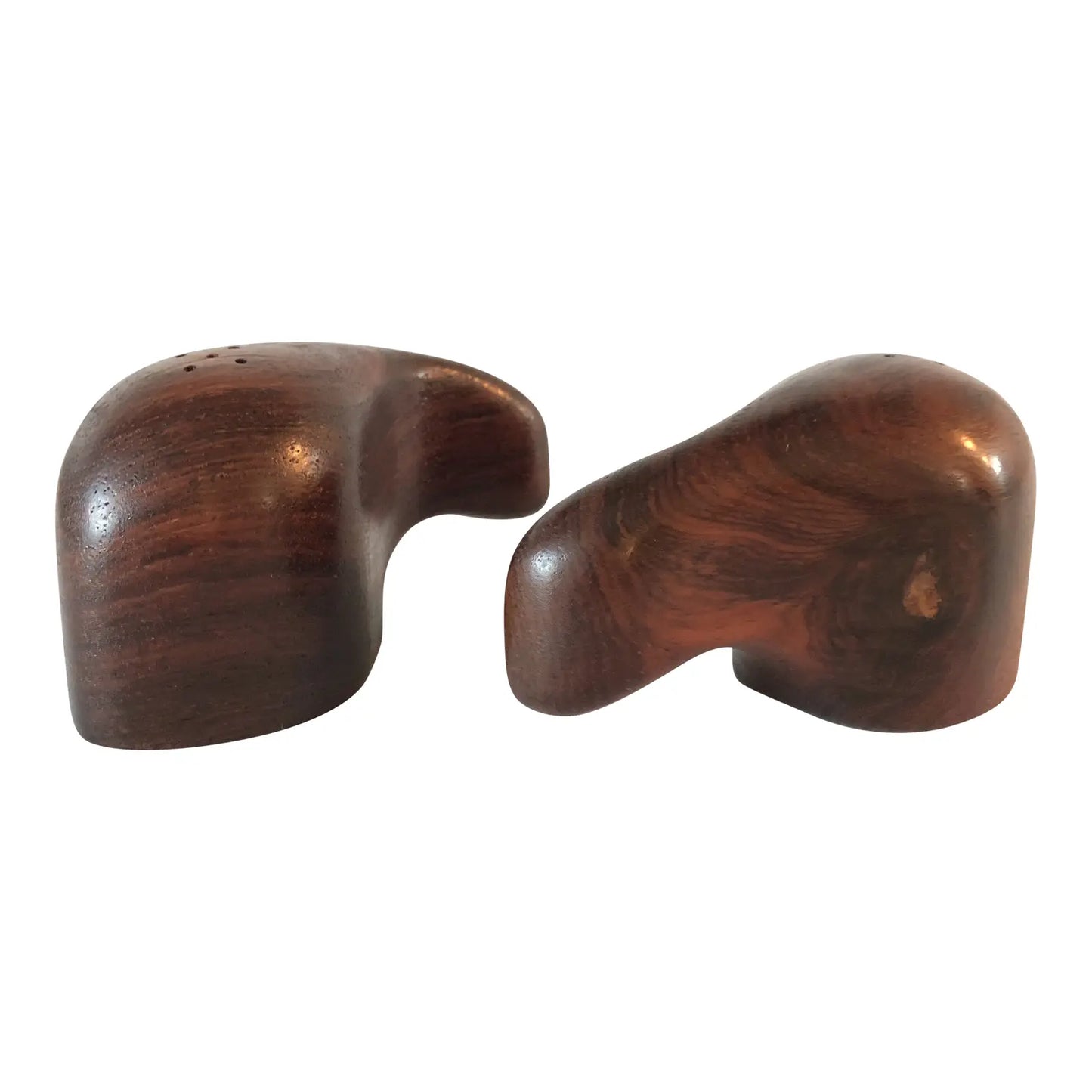 Mid-Century Modern Rosewood Salt & Pepper Shakers by Don Shoemaker- a Pair