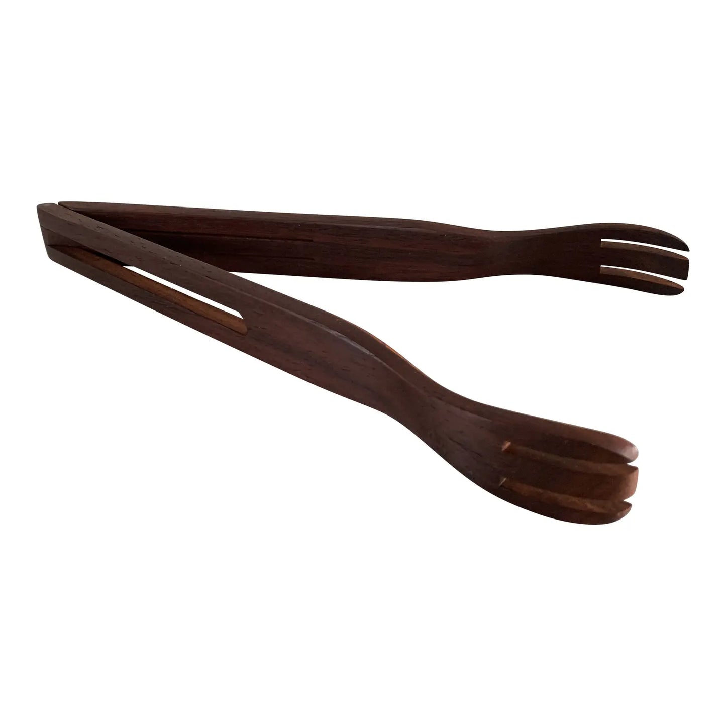 Mid-Century Modern Solid Rosewood Kitchen Tongs