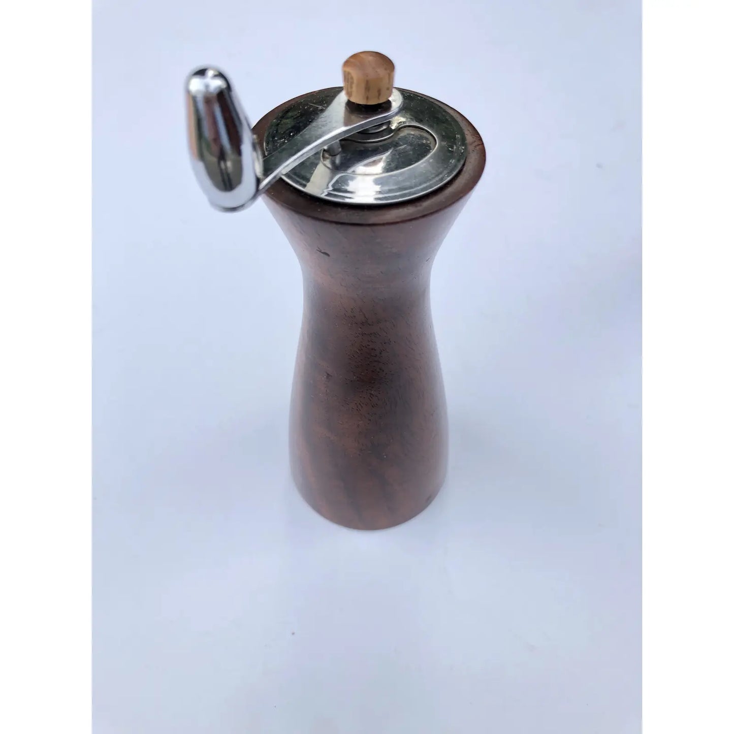 Mid Century Modern Solid Walnut Salt & Pepper Grinder- a Pair