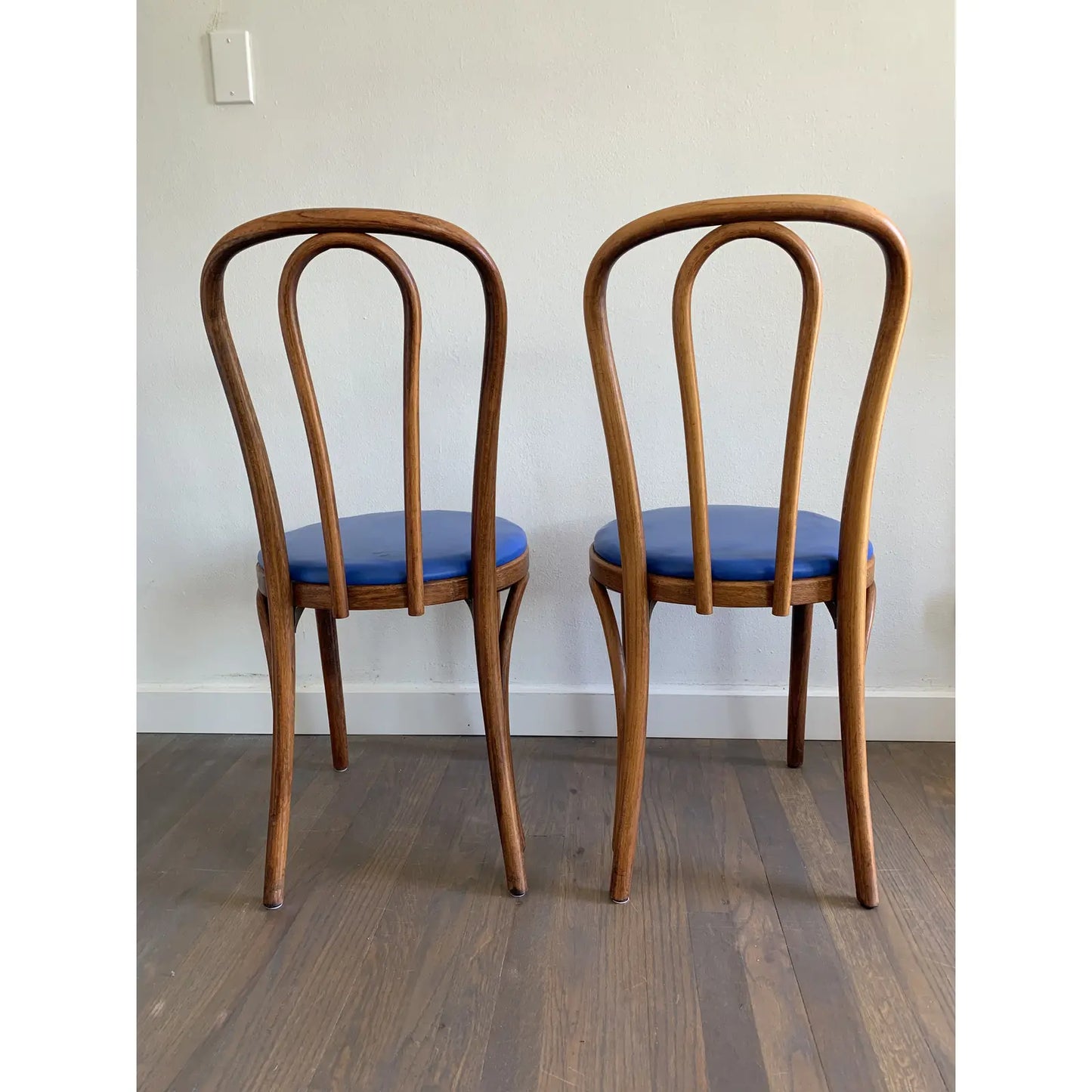 Mid Century Thonet Bentwood Cafe Chairs - a Pair