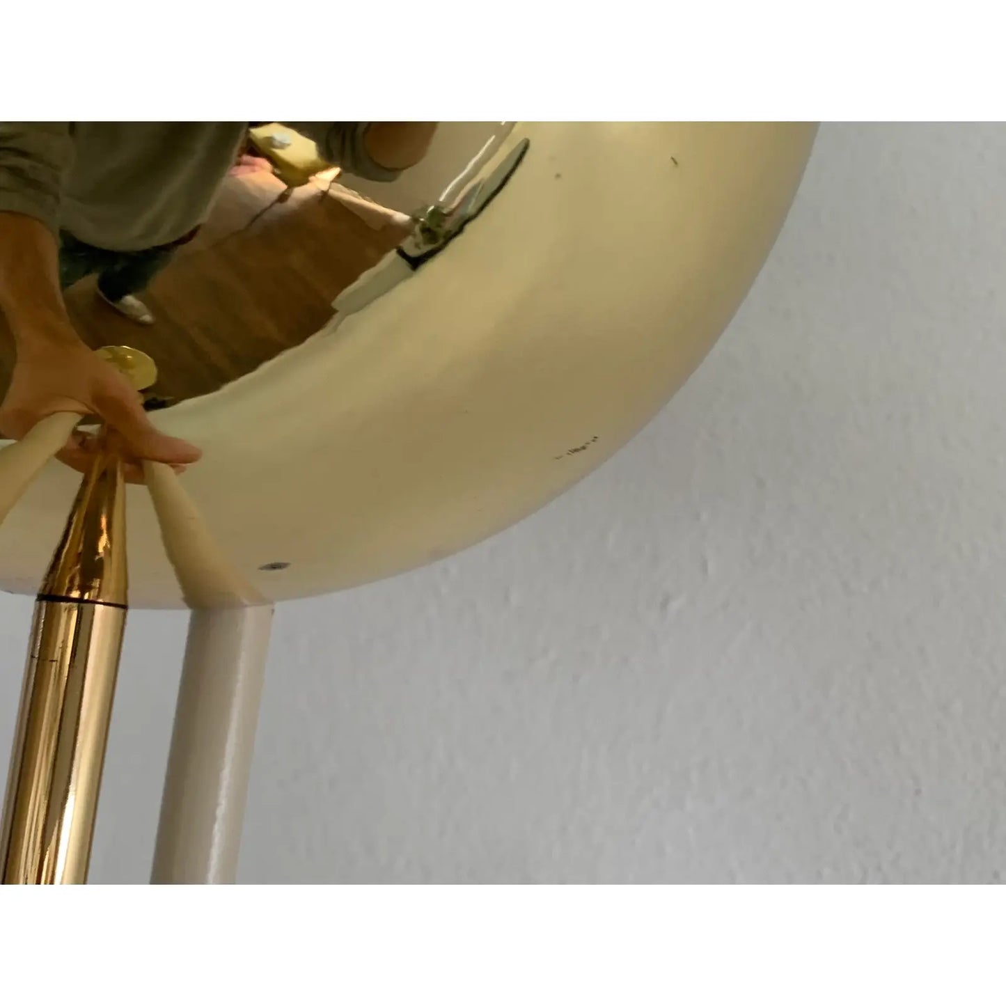 Postmodern Arelux Milano Italy Brass Floor Lamp