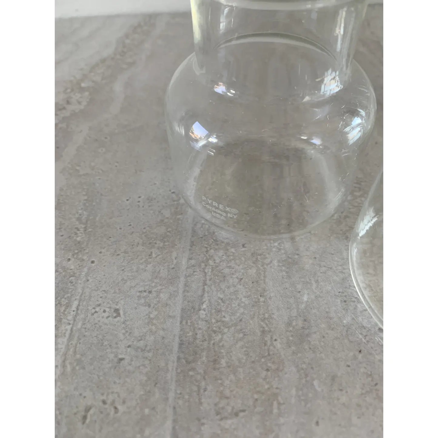 Pyrex Glass Candle Holder Vases - Set of Three