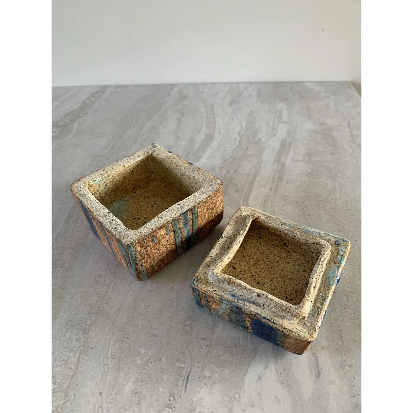 Studio Ceramic Stoneware Drip Glaze Box