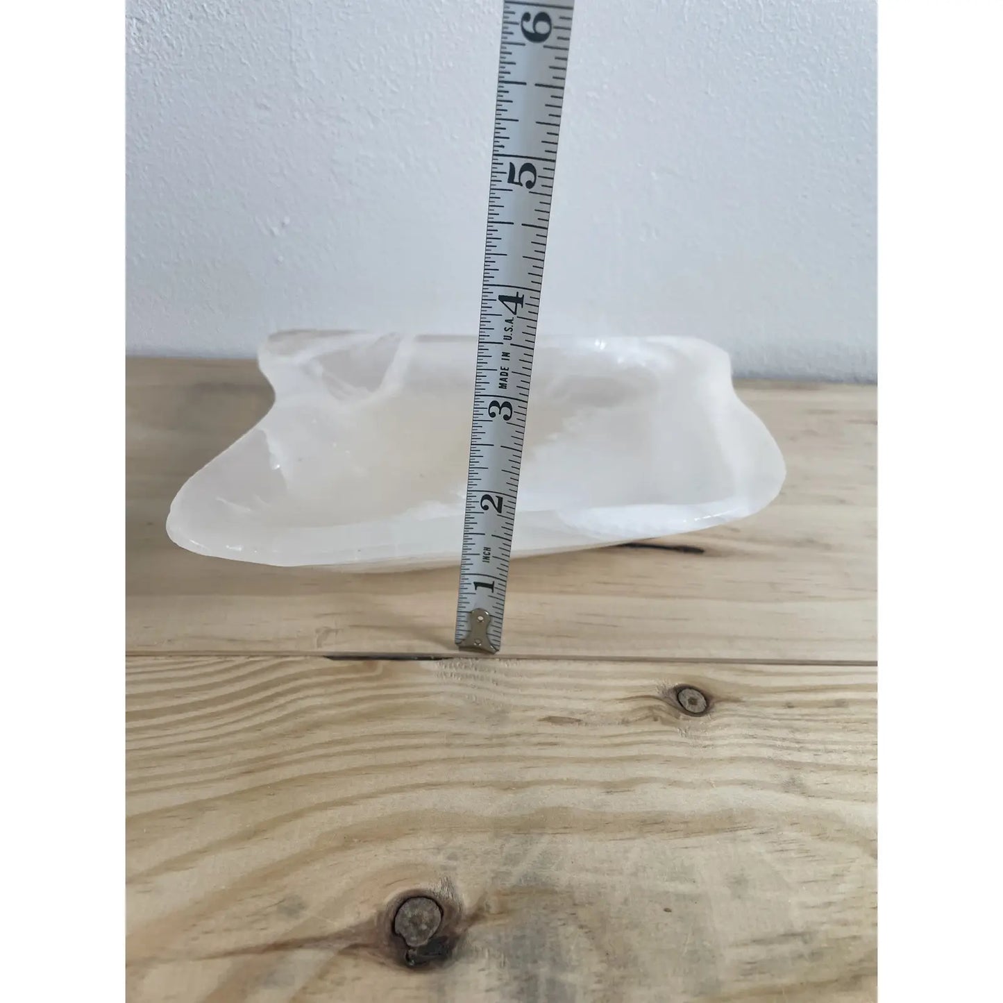 Vintage 1980s White Alabaster Marble Raw Stone Tray Dish