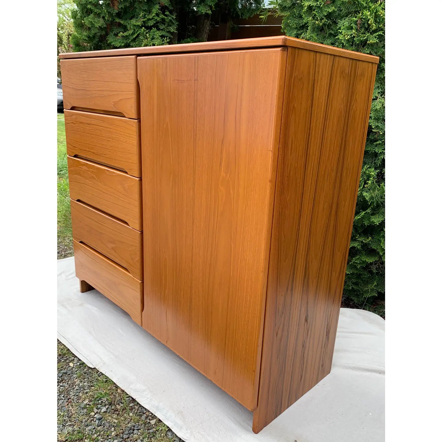 Vintage Danish Modern Teak Chifferobe